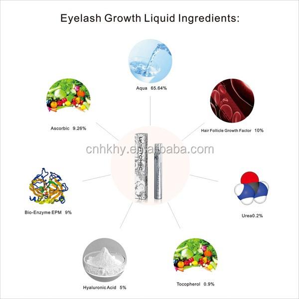 पारदर्शी लशटोनिक पलकें वृद्धि सीरम 5ml जड़ी बूटी सामग्री के साथ तरल 1